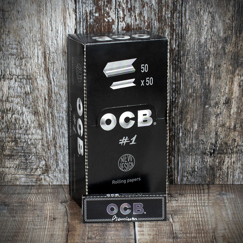 OCB Regular Premium Rolling Papers - Box of 50