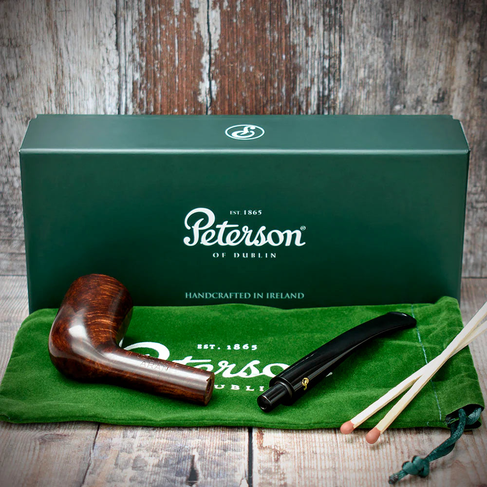 Peterson of Dublin Aran Briar Smoking Pipe - Shape No.124