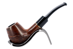 Jean Claude 9mm Filter Rustic Wave Briar Smoking Pipe - Shape 52