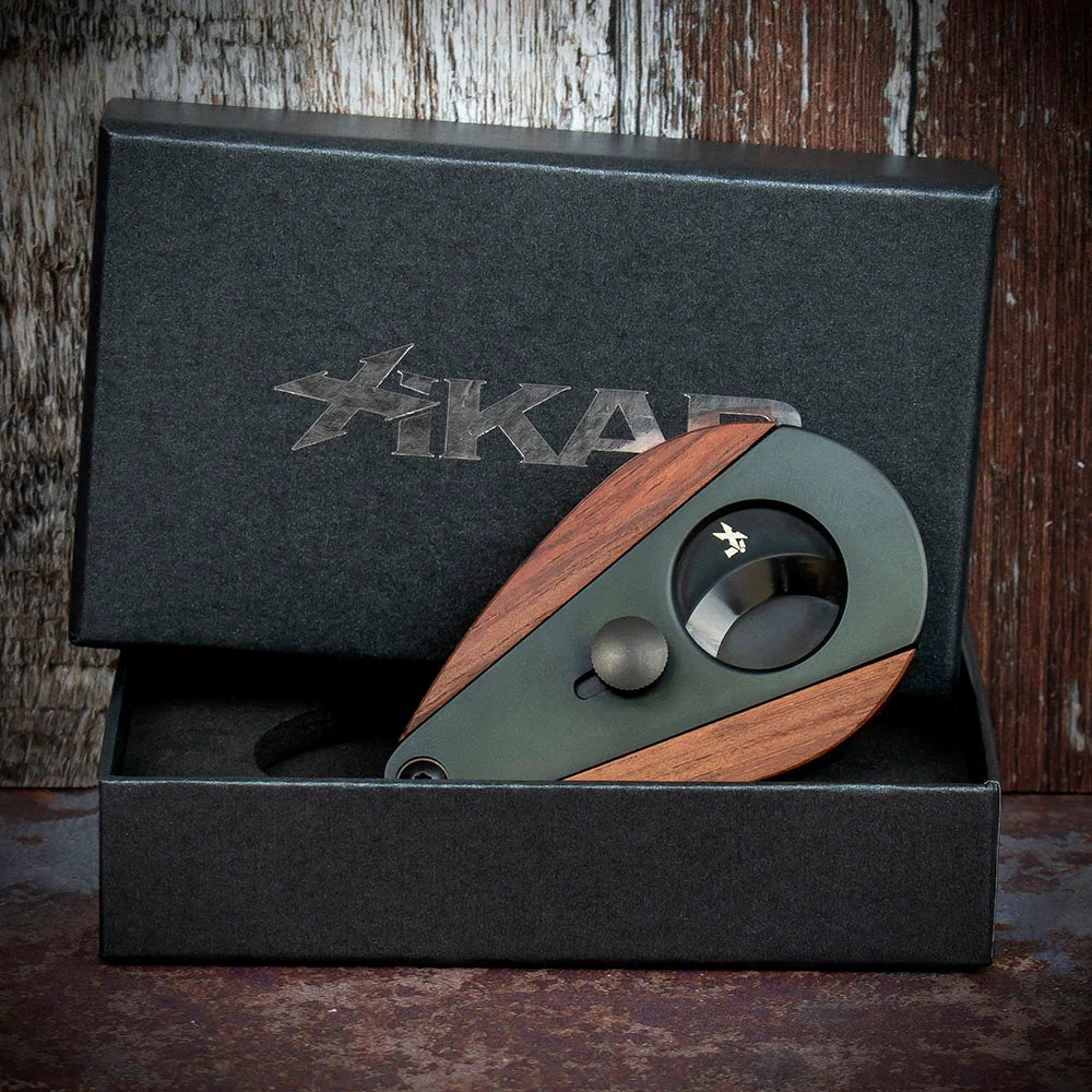 Xikar Xi-3 Phantom Redwood 300BKRW Double Blade Guillotine Cigar Cutter