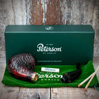 Peterson of Dublin Emerald Rusticated Briar Smoking Pipe - Shape XL90 - 9mm